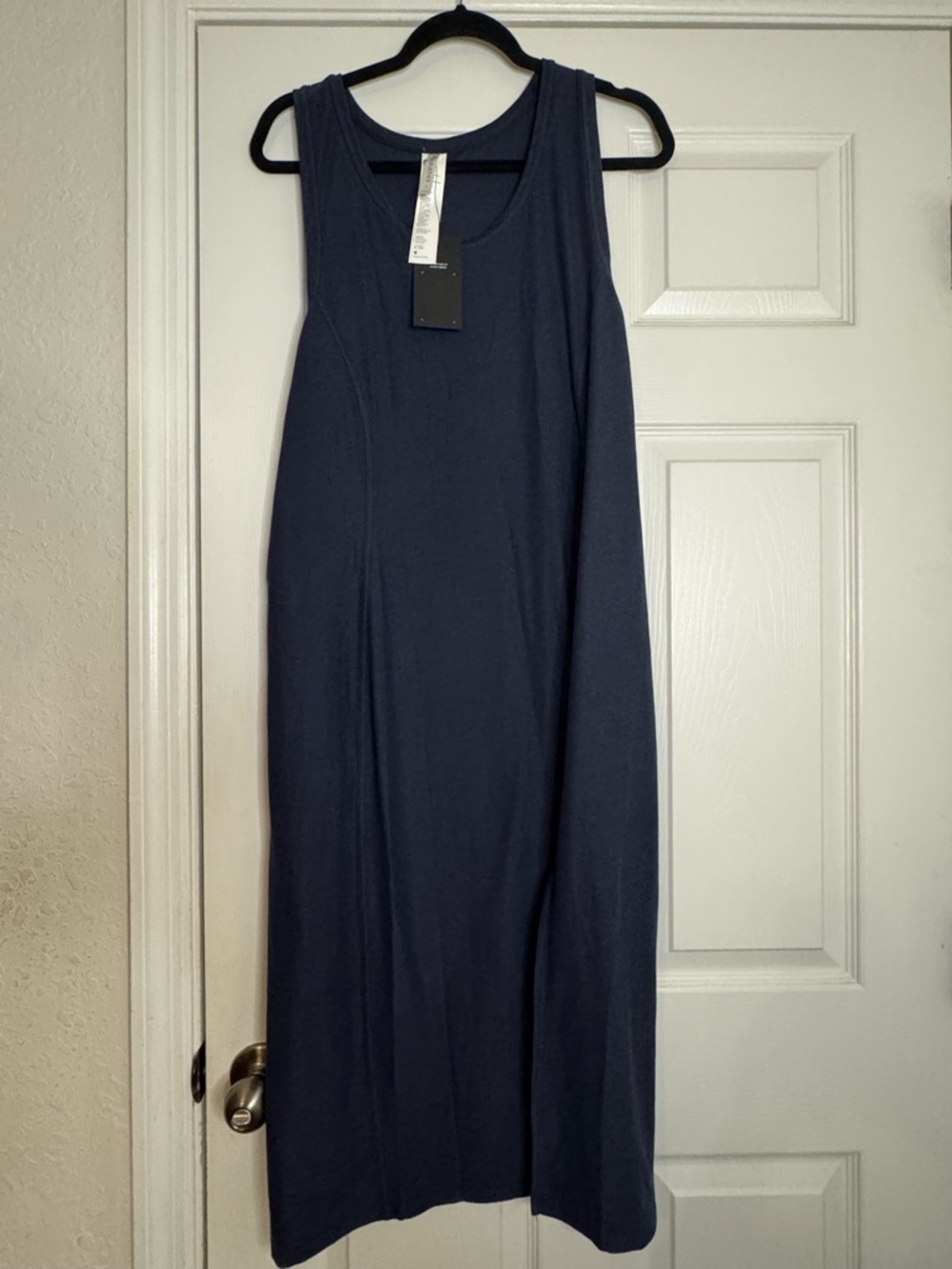 Fabletics Navy Sleeveless Maxi Tank Dress
